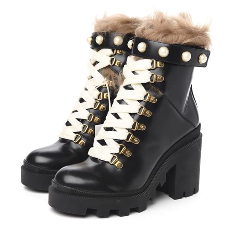 gucci boots snow|gucci ankle boots with pearls.